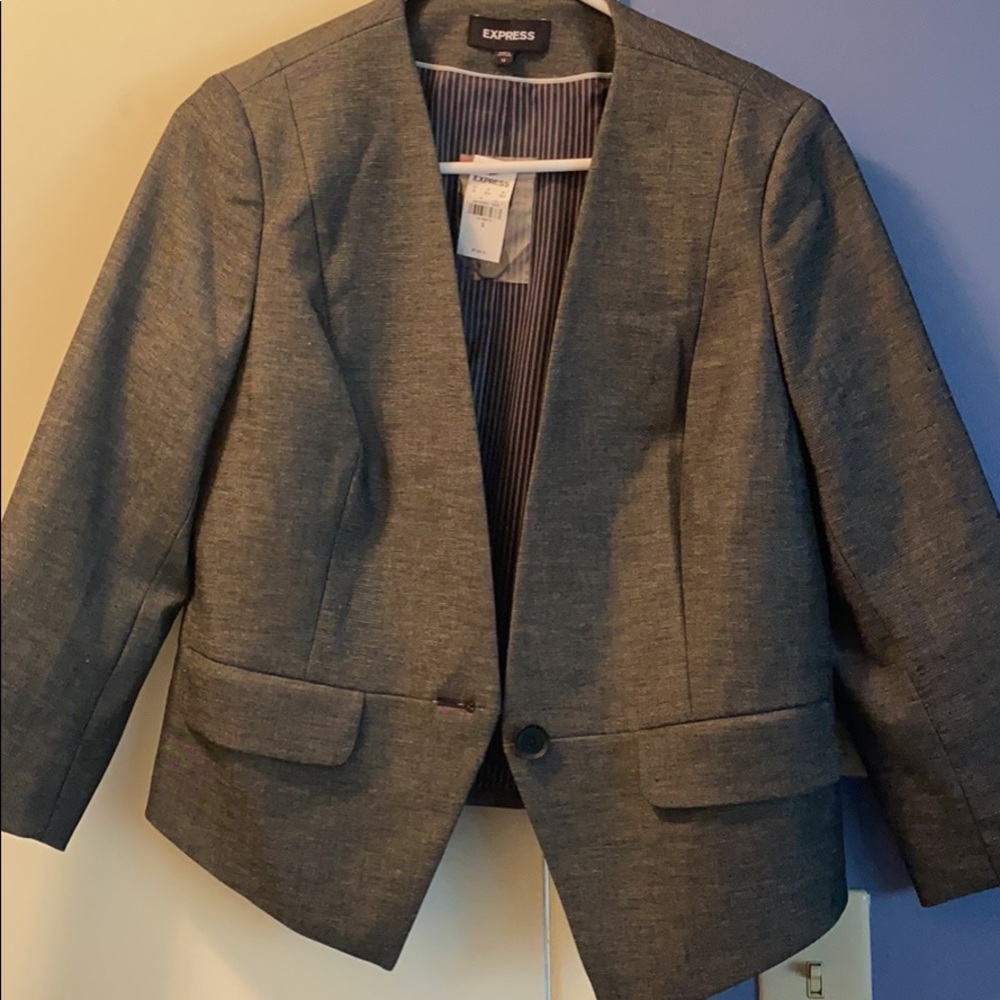 Express gray Blazer- new with tags